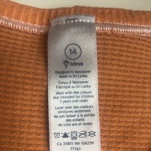 Girls Ivivva athletic tee shirt size 14